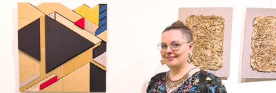 dr Katarzyna Rumińska-Rutkowska na 12. Biennale Artystycznej Tkaniny Lnianej